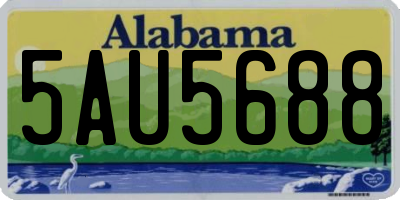AL license plate 5AU5688
