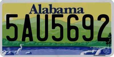 AL license plate 5AU5692