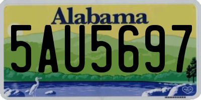 AL license plate 5AU5697