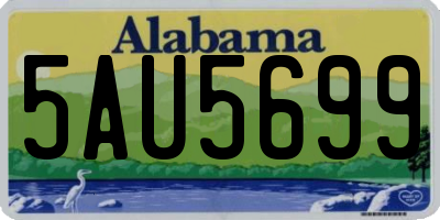 AL license plate 5AU5699