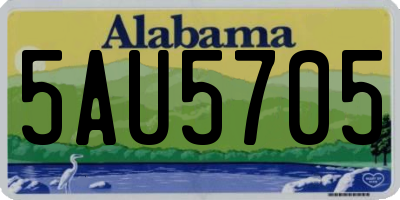 AL license plate 5AU5705
