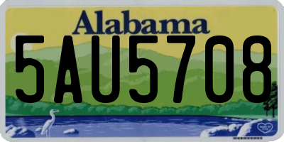 AL license plate 5AU5708