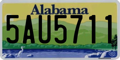 AL license plate 5AU5711