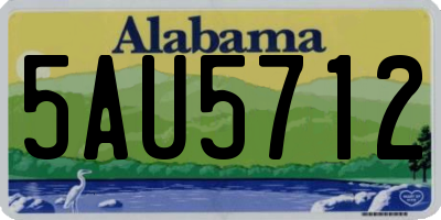 AL license plate 5AU5712