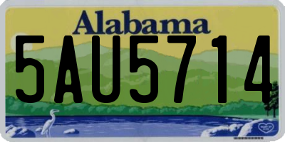 AL license plate 5AU5714