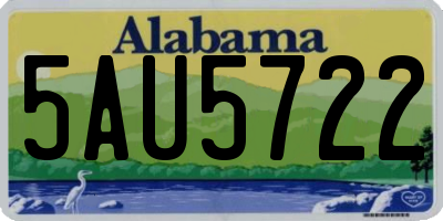 AL license plate 5AU5722
