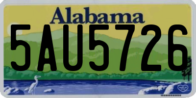 AL license plate 5AU5726