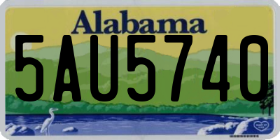 AL license plate 5AU5740