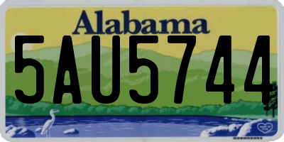 AL license plate 5AU5744