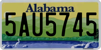AL license plate 5AU5745