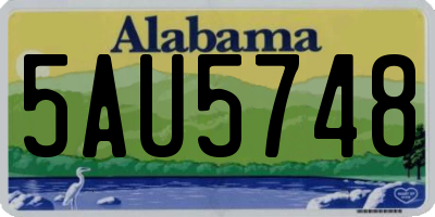 AL license plate 5AU5748