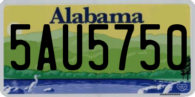 AL license plate 5AU5750