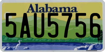AL license plate 5AU5756