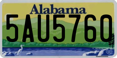 AL license plate 5AU5760