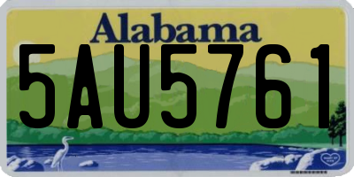 AL license plate 5AU5761