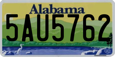 AL license plate 5AU5762