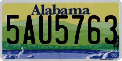 AL license plate 5AU5763