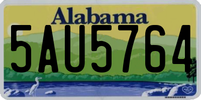 AL license plate 5AU5764