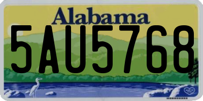 AL license plate 5AU5768