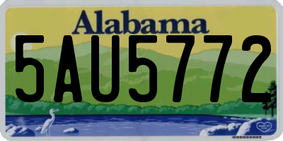 AL license plate 5AU5772