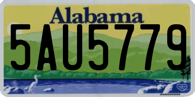 AL license plate 5AU5779