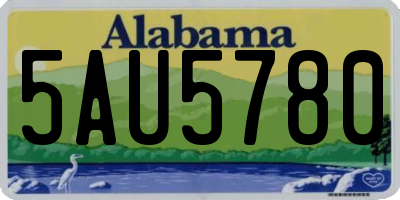 AL license plate 5AU5780