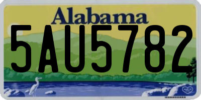 AL license plate 5AU5782