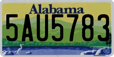 AL license plate 5AU5783