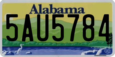 AL license plate 5AU5784