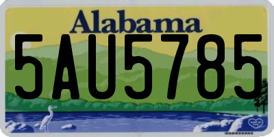 AL license plate 5AU5785
