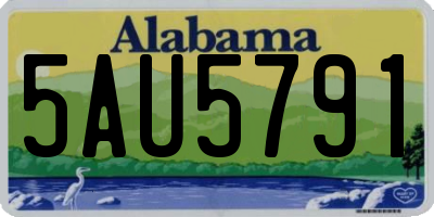 AL license plate 5AU5791