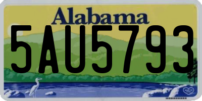 AL license plate 5AU5793