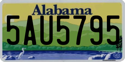 AL license plate 5AU5795