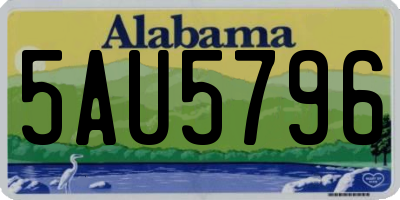 AL license plate 5AU5796
