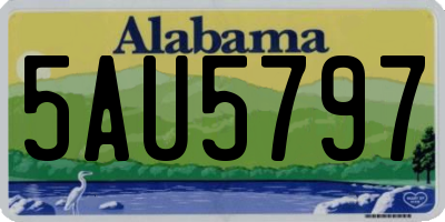 AL license plate 5AU5797