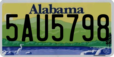 AL license plate 5AU5798