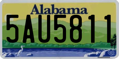 AL license plate 5AU5811
