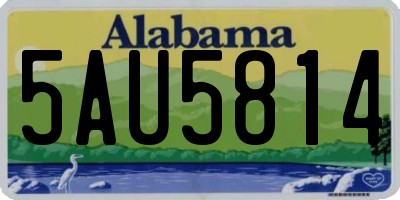 AL license plate 5AU5814