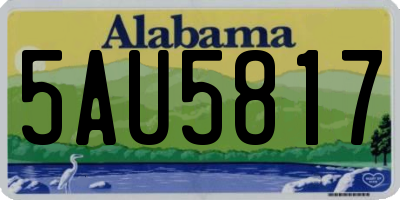 AL license plate 5AU5817