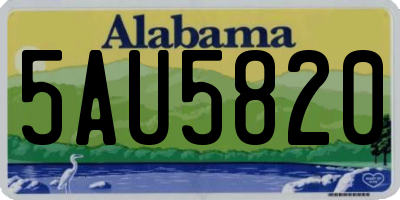 AL license plate 5AU5820