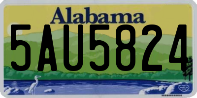 AL license plate 5AU5824
