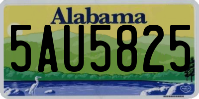 AL license plate 5AU5825