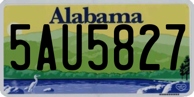 AL license plate 5AU5827