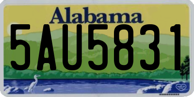 AL license plate 5AU5831