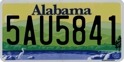 AL license plate 5AU5841