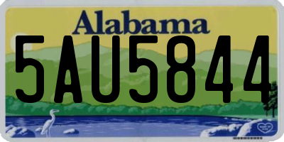 AL license plate 5AU5844