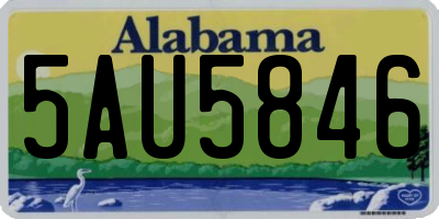 AL license plate 5AU5846