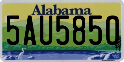AL license plate 5AU5850