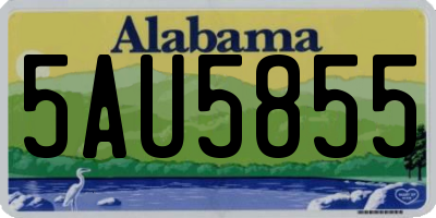 AL license plate 5AU5855