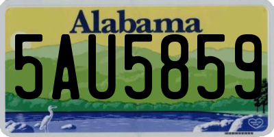 AL license plate 5AU5859